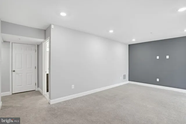 a view of an empty room