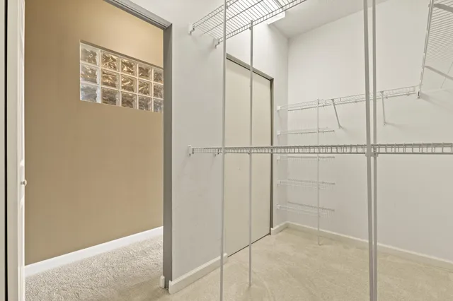 a view of closet area