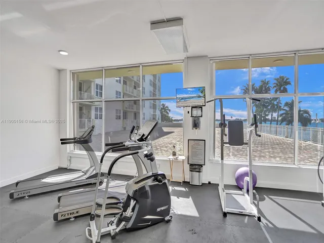 a living room with furniture and a book shelf