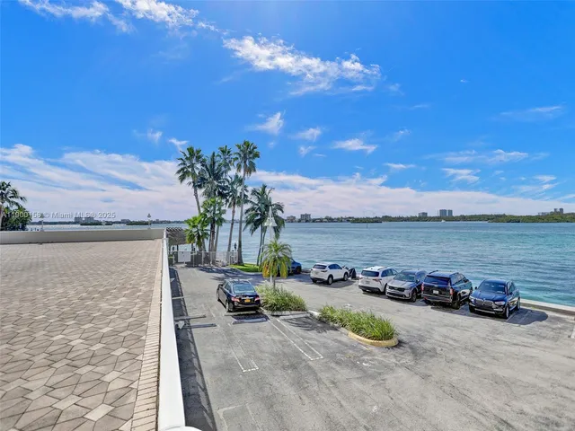 a view of a lake with outdoor space