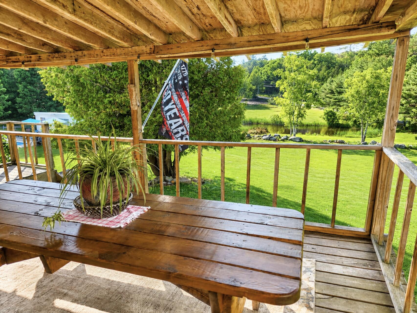 1010 Oakland Road Belgrade, ME 04917 - Photo 4 of 22 Covered Back Deck Views
