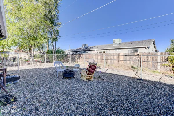 a view of outdoor space with seating area