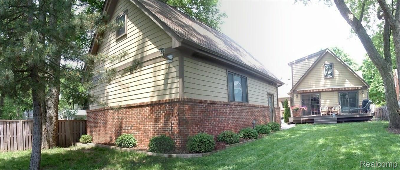 Rear yard view