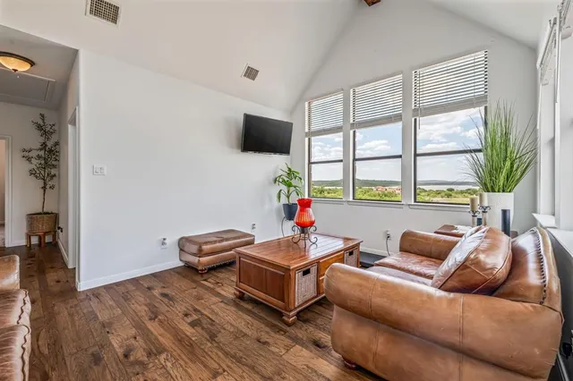 a view of an outdoor space with furniture