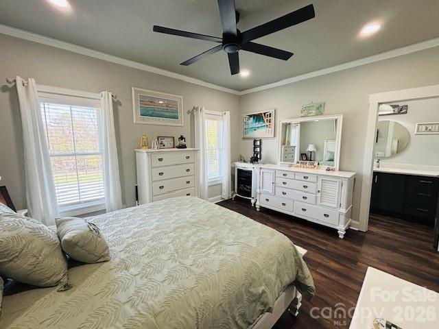 278 Right Prong Road Ellenboro, NC 28040 - Photo 23 of 47 a bedroom with a bed and wooden floor