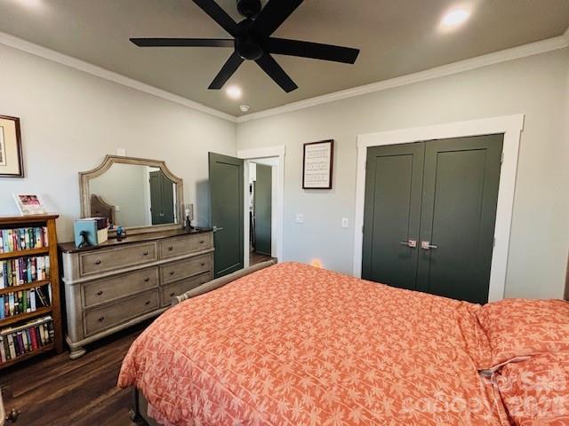 278 Right Prong Road Ellenboro, NC 28040 - Photo 29 of 47 a bedroom with a bed and a flat screen tv