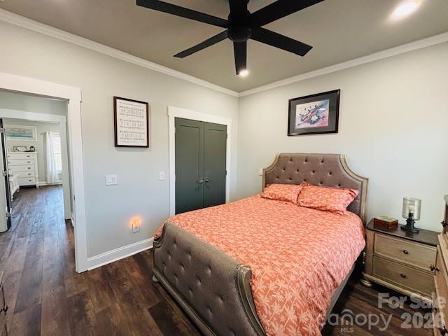 278 Right Prong Road Ellenboro, NC 28040 - Photo 30 of 47 a bedroom with a bed and a view