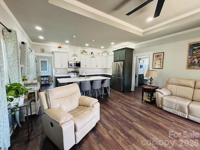 278 Right Prong Road Ellenboro, NC 28040 - Photo 3 of 47 a living room with furniture and a wooden floor