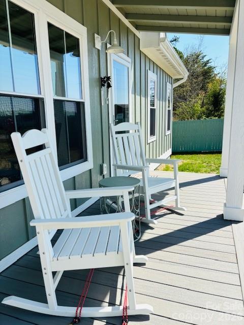 278 Right Prong Road Ellenboro, NC 28040 - Photo 32 of 47 a view of balcony with furniture and garden