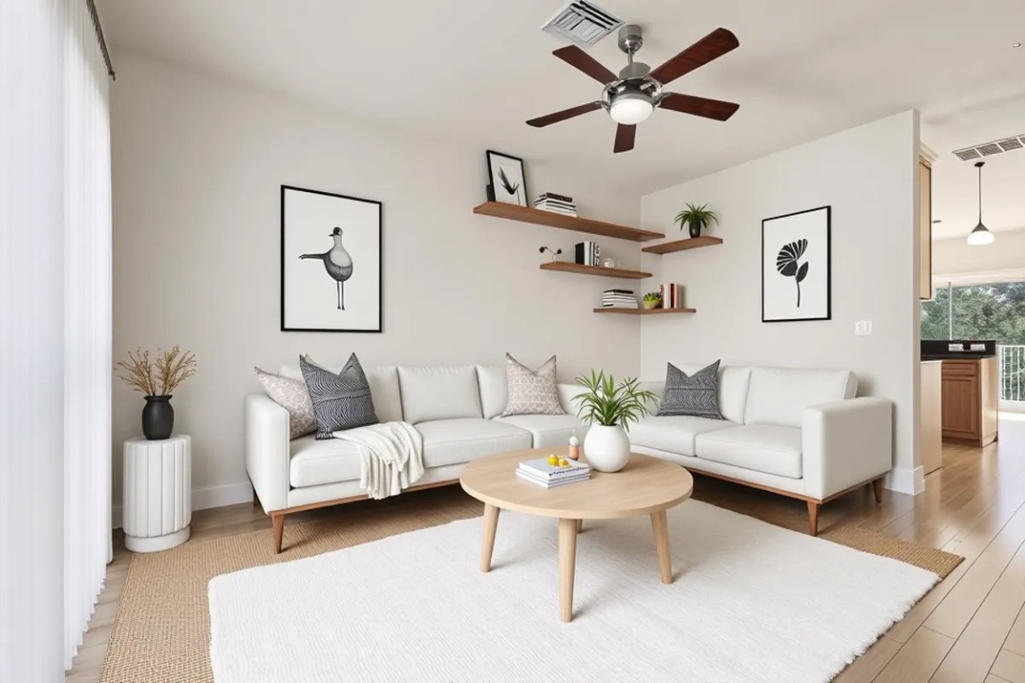 13420 Lyndhurst Street, Unit 807 Austin, TX 78729 - Photo 4 of 29 a living room with furniture and a large window