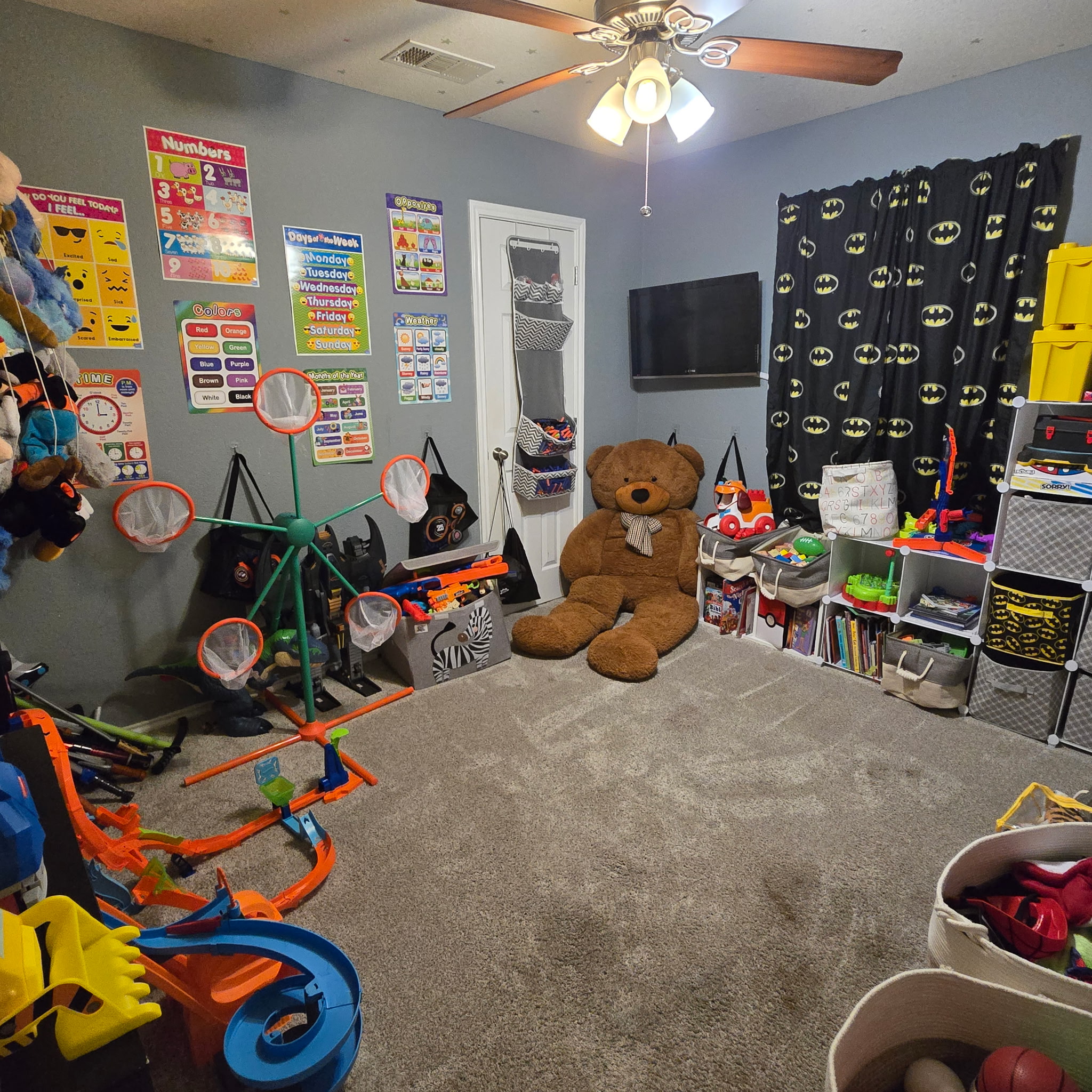 212 Druse Lane Jarrell, TX 76537 - Photo 35 of 39 a bedroom with furniture and a flat screen tv