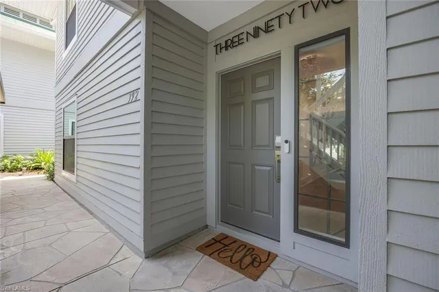 a view of an entryway door