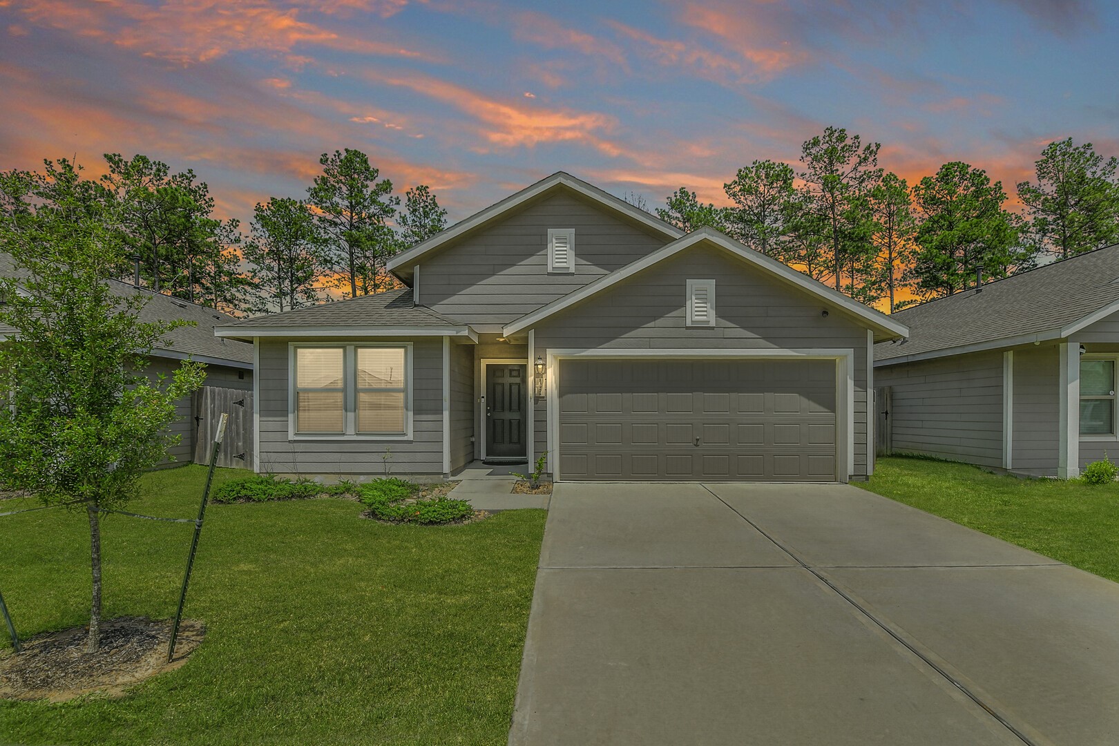 13978 Manatee Street Splendora, TX 77372 - Photo 1 of 39 Beautiful Lennar home featuring attractive curb appeal and modern elevation.