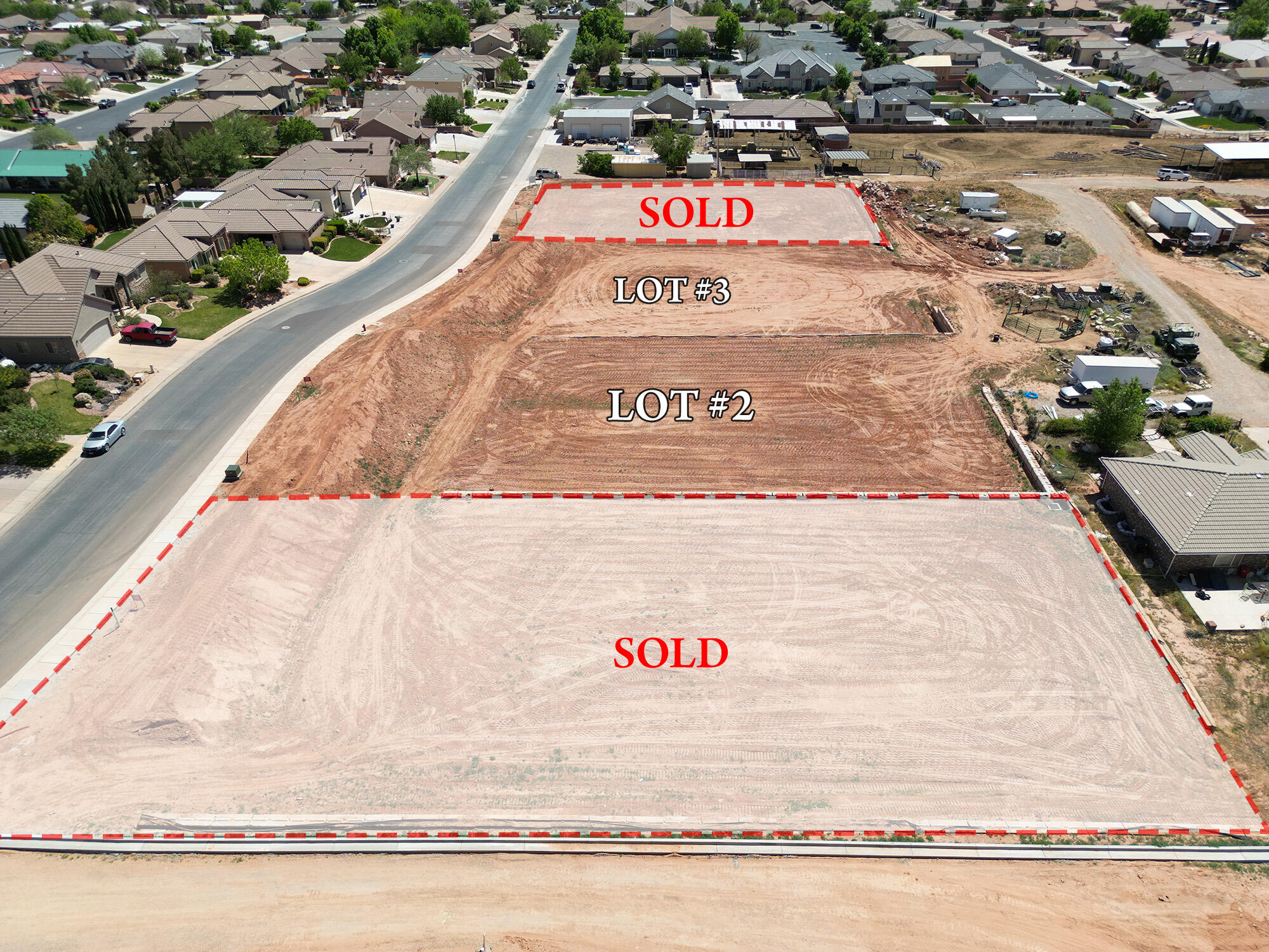 2278 South 2100 East, Unit 3 St. George, UT 84790 - Photo 5 of 6 GVLOTS_DJI_0260_overhead_South_small-LOT
