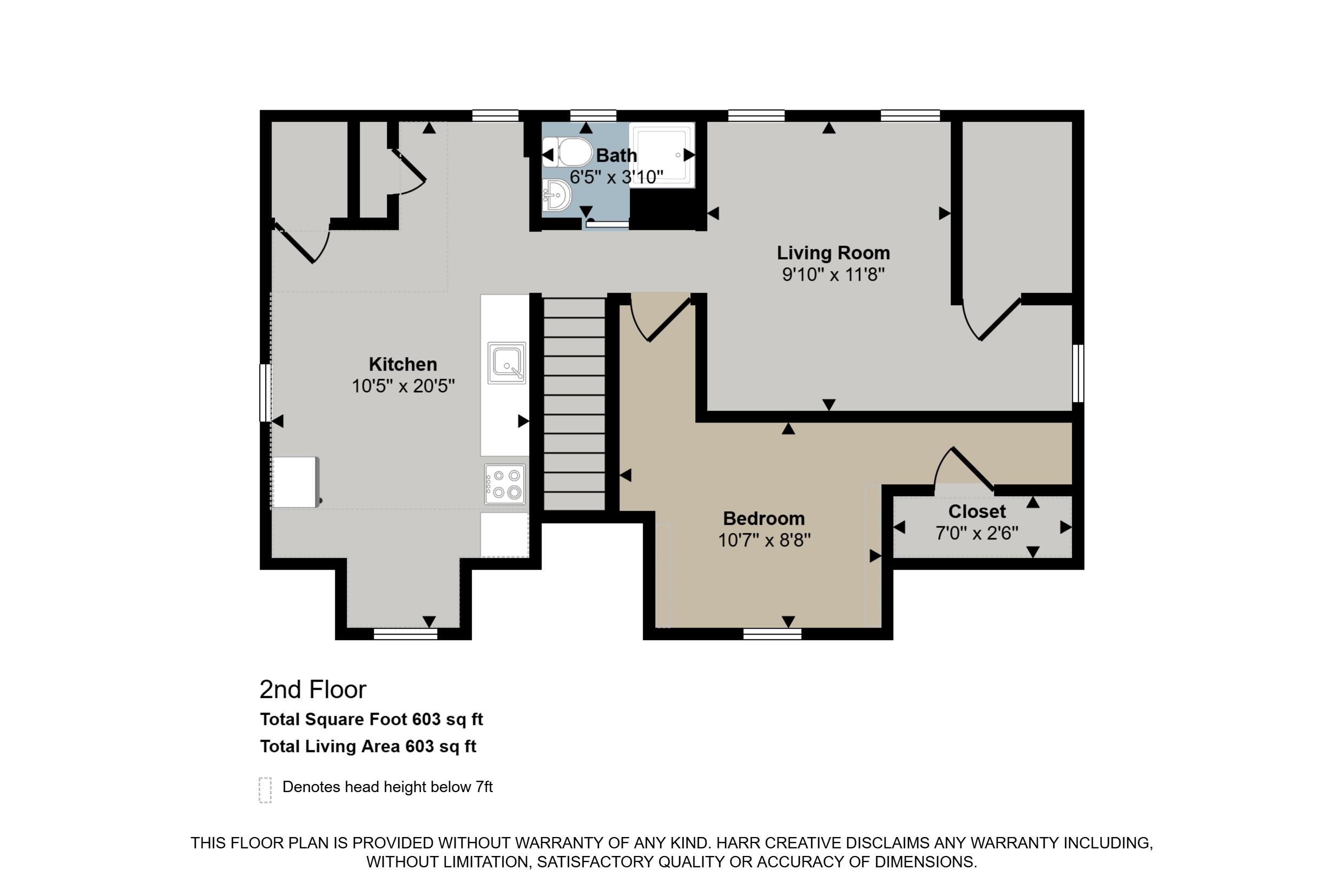 122 Brookview Street Kalamazoo, MI 49048 - Photo 18 of 19 2nd Floor Floorplan - unit 2