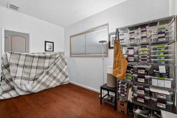 a view of entryway with a wooden floor