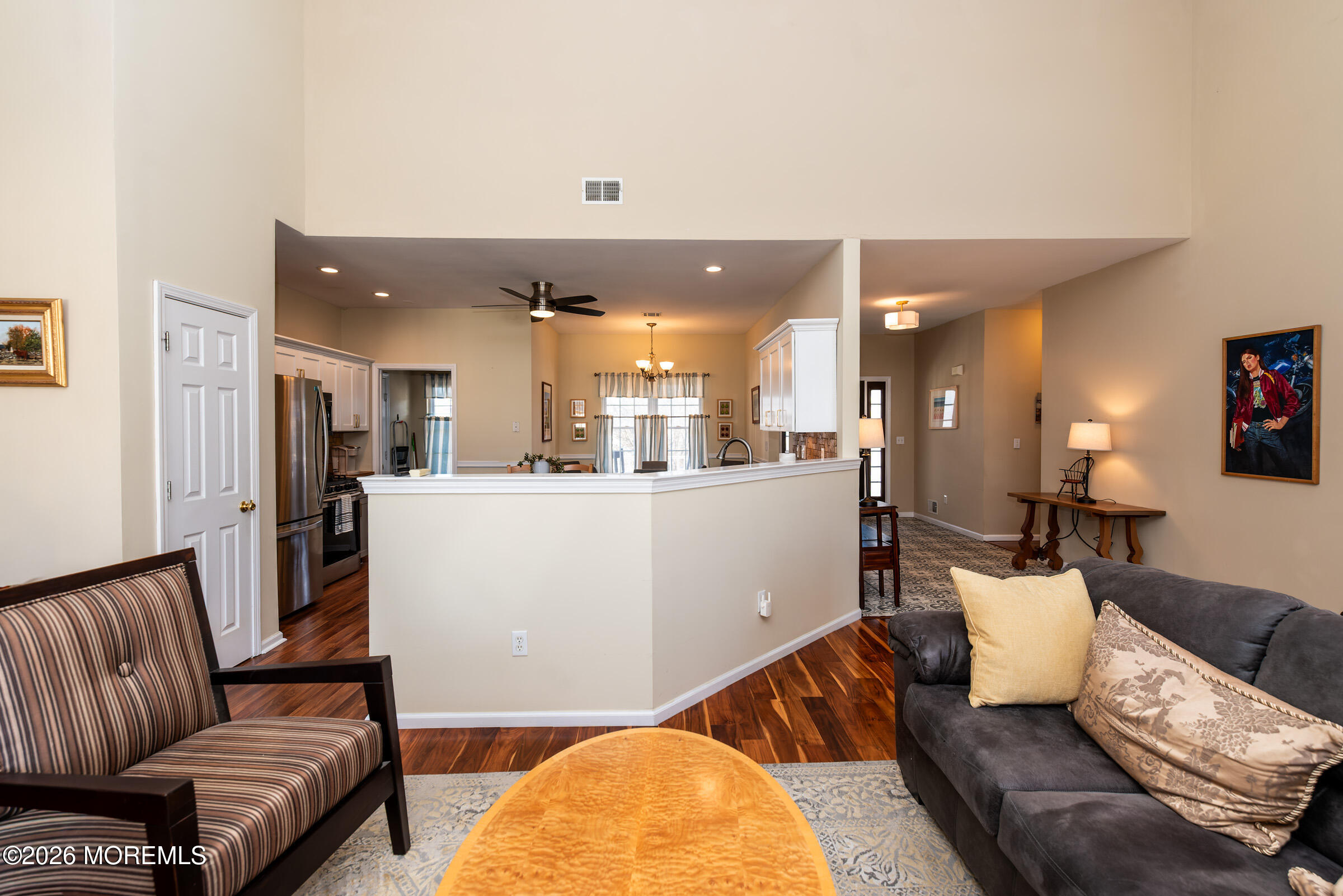 1609 Tamiami Road Forked River, NJ 08731 - Photo 15 of 49 a living room with furniture and kitchen view
