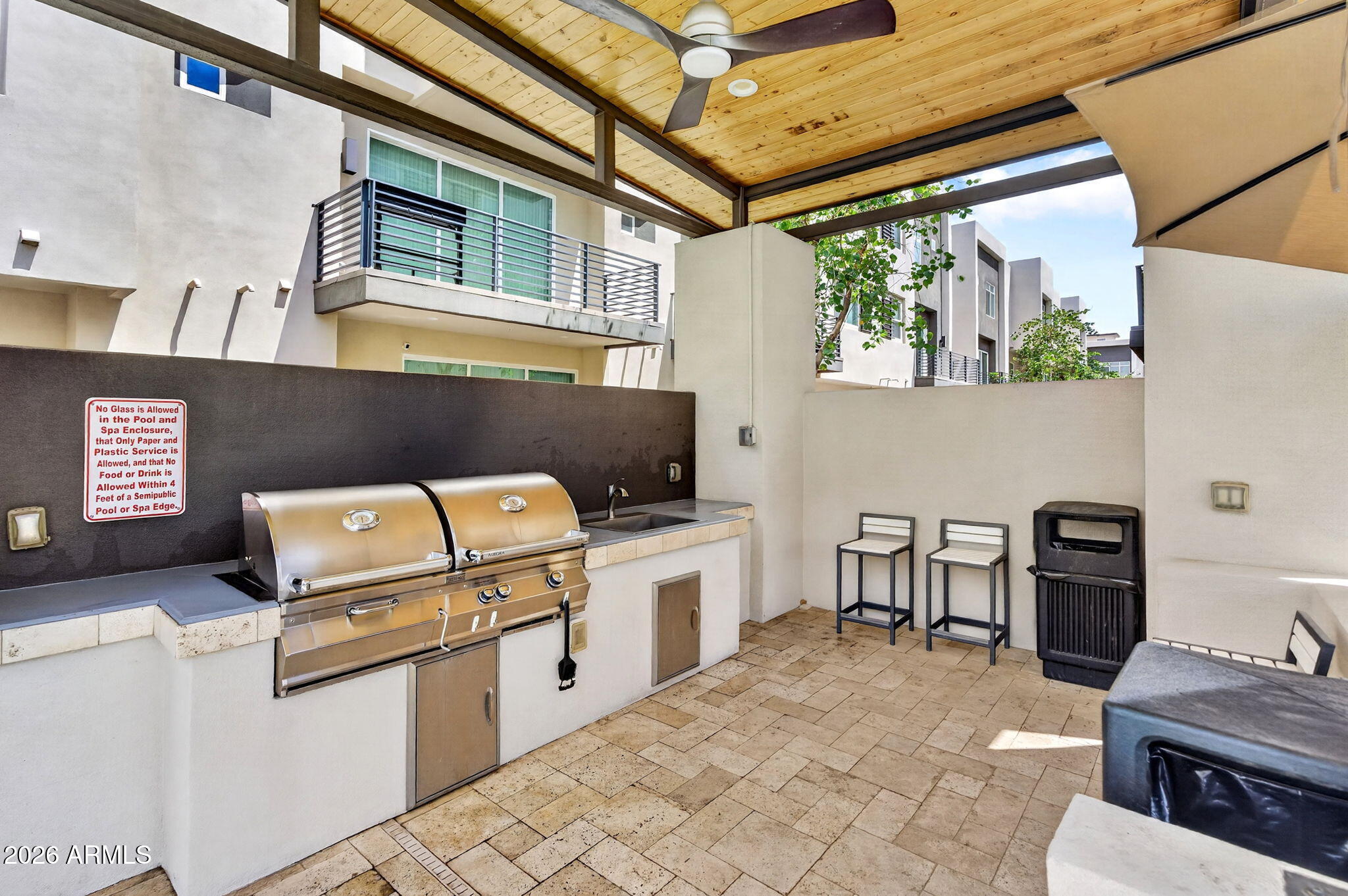 6850 East McDowell Road, Unit 14 Scottsdale, AZ 85257 - Photo 35 of 48 Community Outdoor Kitchen & BBQ Area