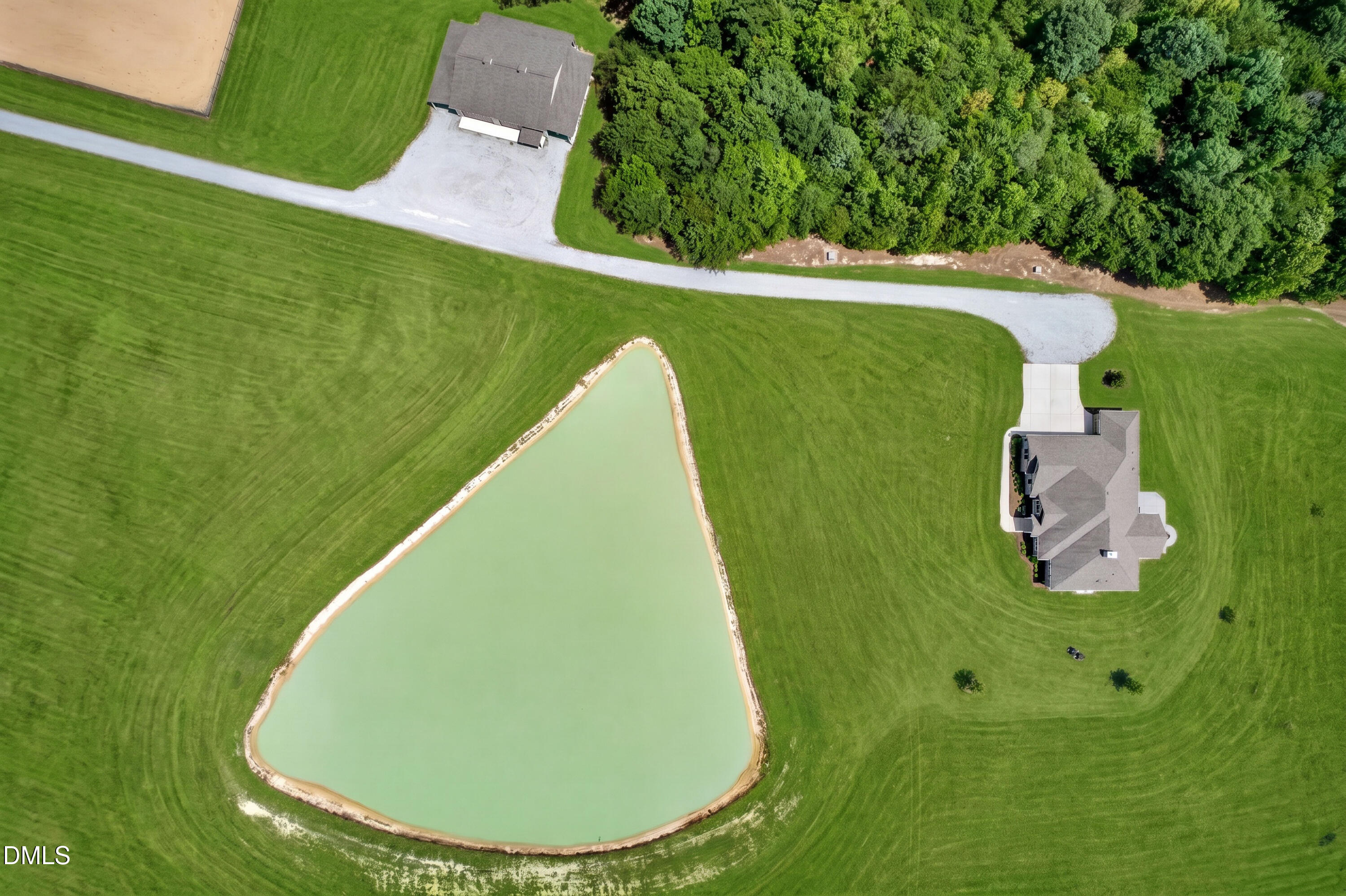 4625 Pentecost Road Mebane, NC 27302 - Photo 6 of 79 aerial of pond
