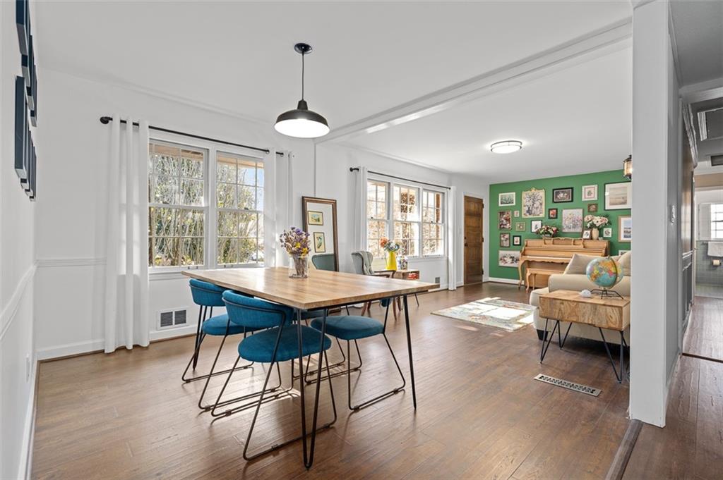 1436 Willivee Drive Decatur, GA 30033 - Photo 15 of 49 a view of a dining room with furniture window and wooden floor