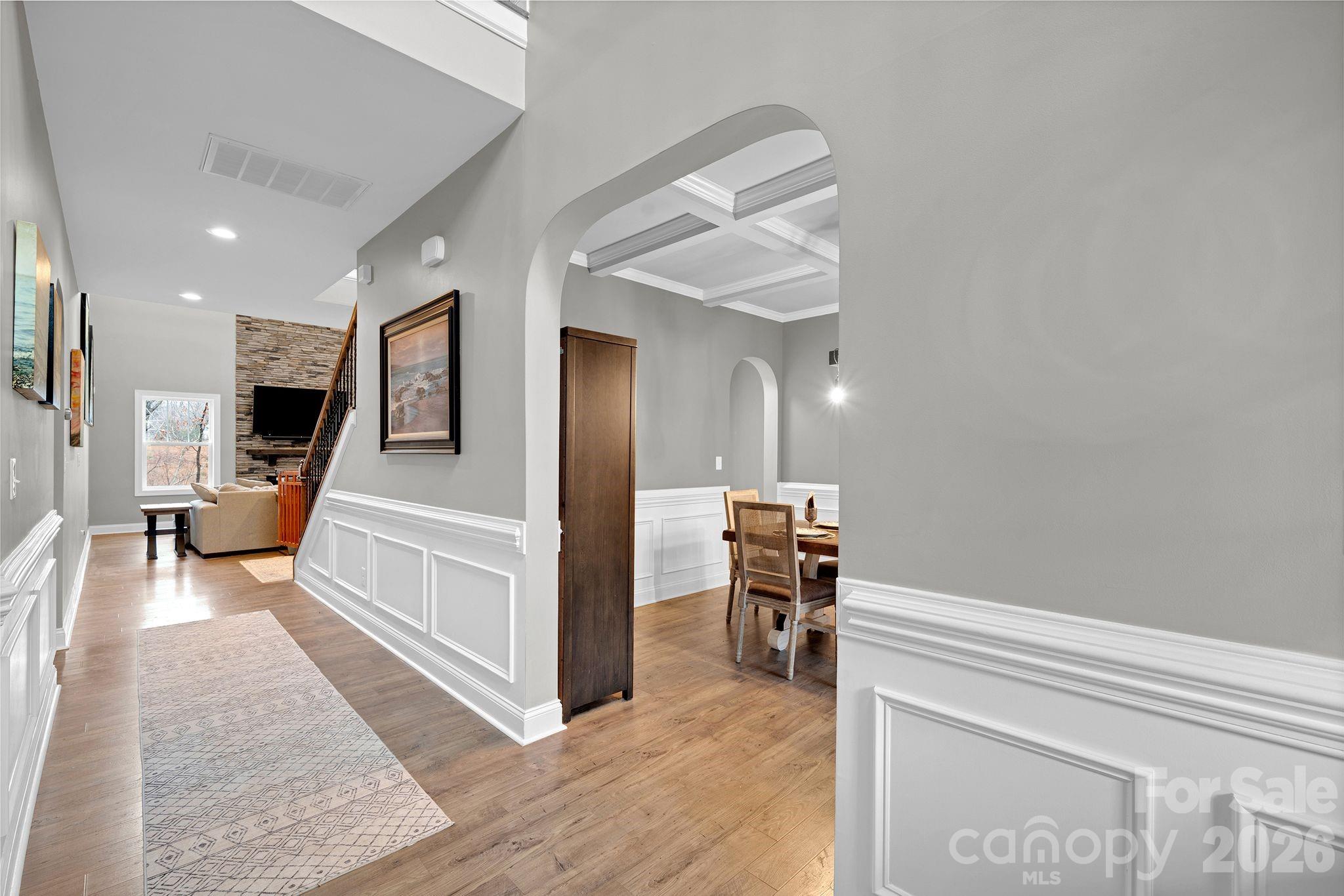 663 Highland Ridge Point Lake Wylie, SC 29710 - Photo 4 of 42 a living room with furniture and a wooden floor