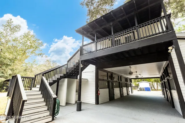 a view of a house with a garage