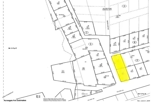 a view of outdoor space with trees all around