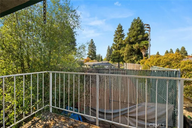 a terrace view with a garden
