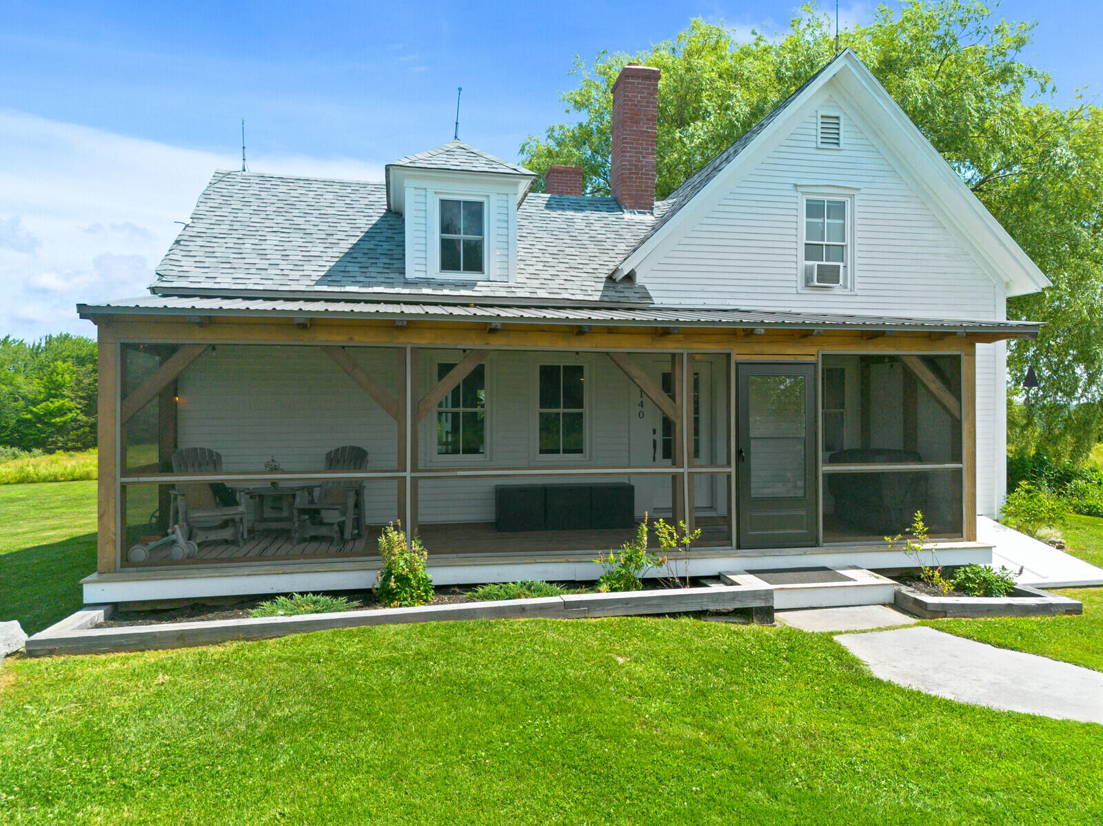 2140 Level Hill Road Palermo, ME 04354 - Photo 15 of 49 Timberframe farmer's porch