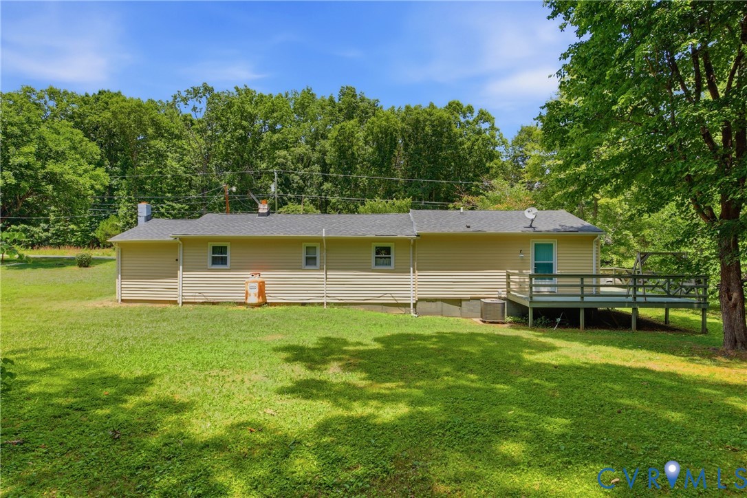 4175 Cedar Plains Road Sandy Hook, VA 23153 - Photo 28 of 31 Expansive green lawn with mature trees and a rear