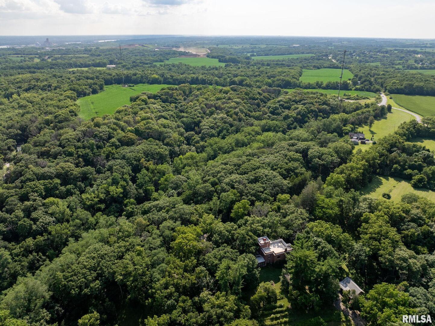 5418 Chapel Hill Road Davenport, IA 52802 - Photo 61 of 69 a view of a lush green forest with trees and some houses
