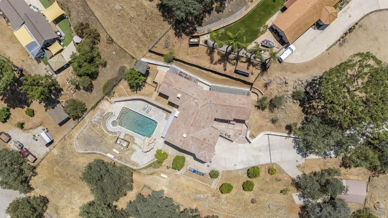 2047 Via Del Torrie Alpine, CA 91901 - Photo 49 of 53 an aerial view of residential house with outdoor space