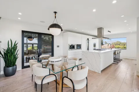 a house view with a potted plant
