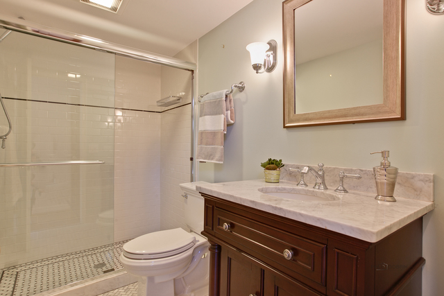 721 Rockefeller Road Lake Forest, IL 60045 - Photo 10 of 25 a bathroom with a sink vanity and toilet