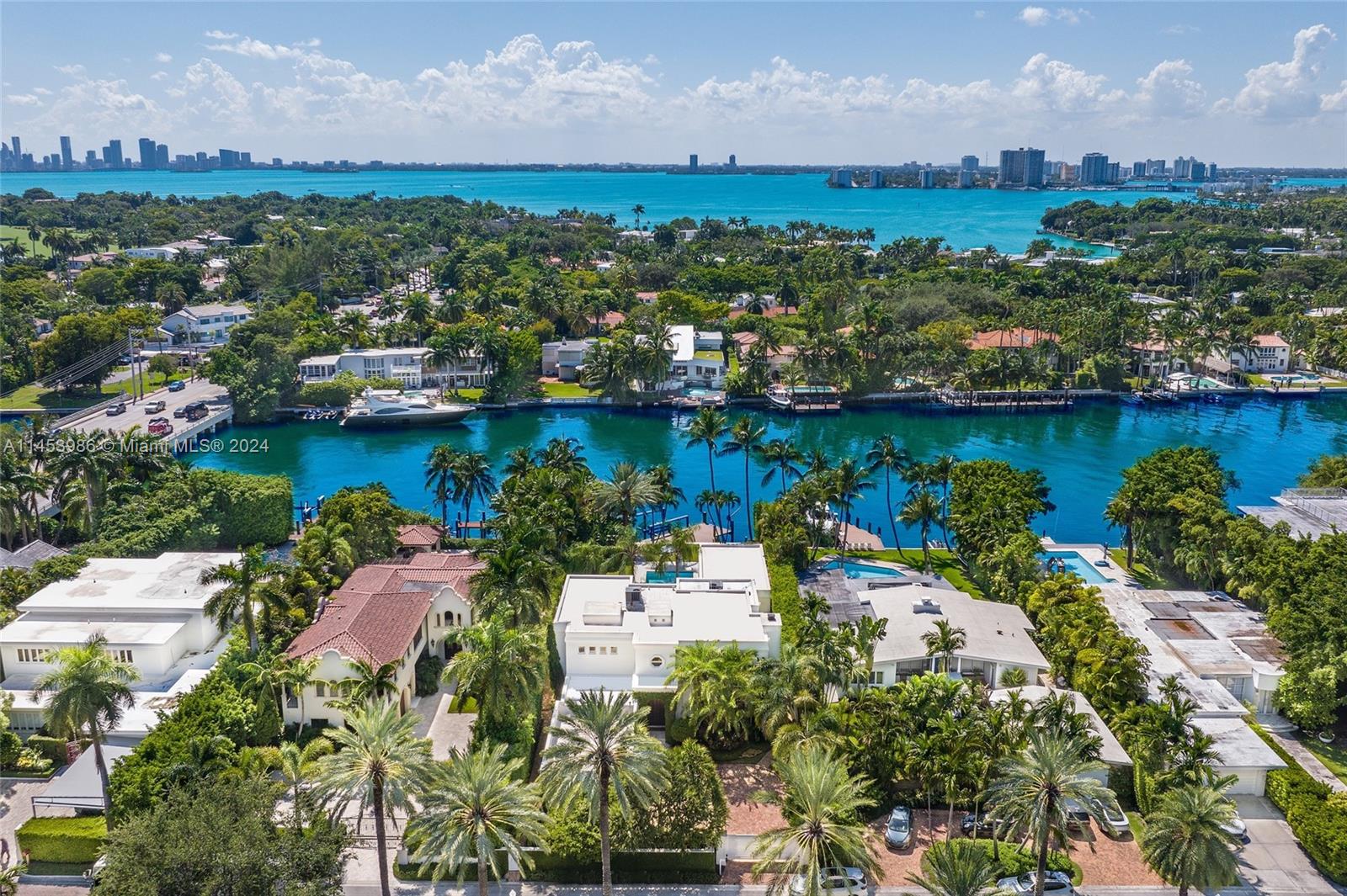 6350 Allison Road Miami Beach, FL 33141 - Photo 53 of 57 an aerial view of a houses with a lake view