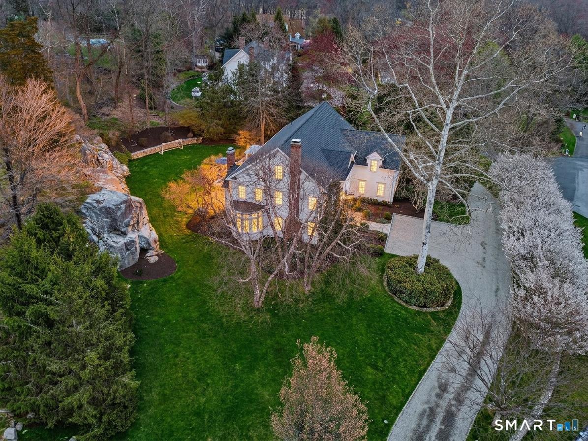 18 Brandon Circle Wilton, CT 06897 - Photo 7 of 40 an aerial view of a house