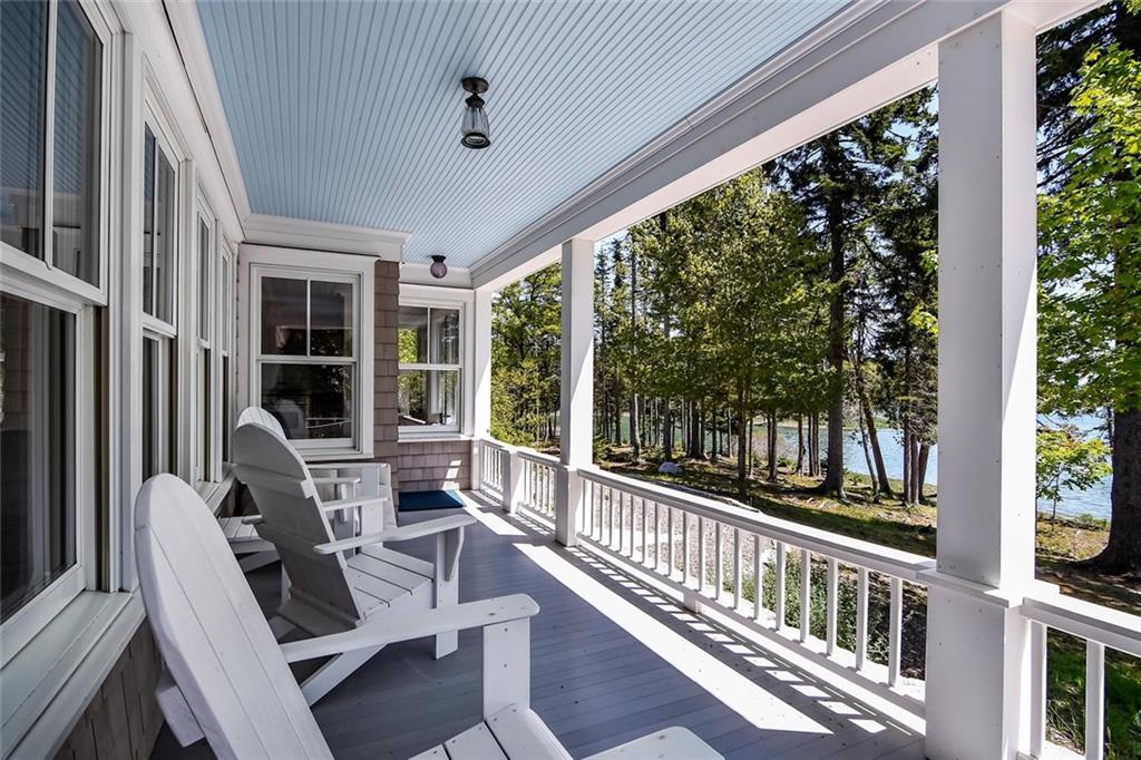 98 Fish Creek Road Deer Isle, ME 04627 - Photo 35 of 35 Covered porch overlooking the cove