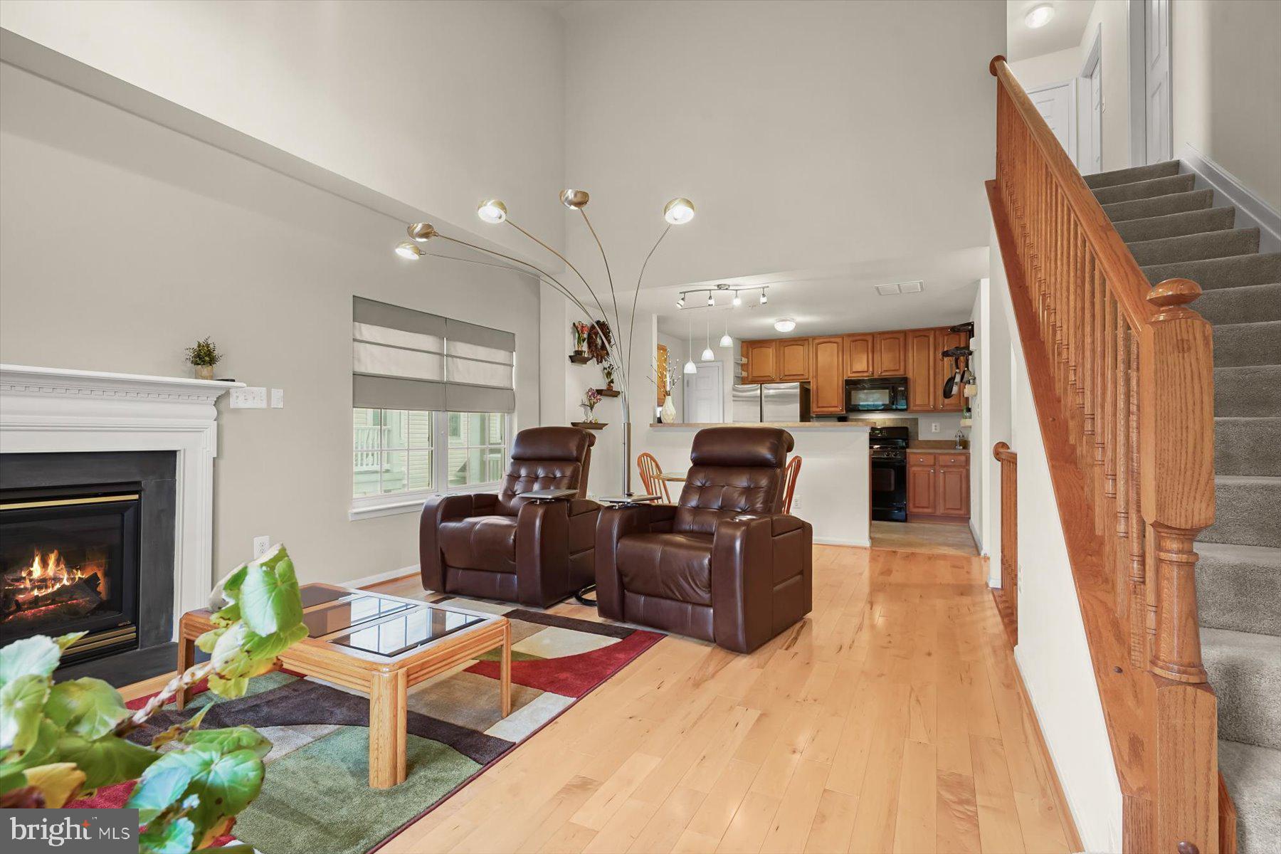 2044 Astilbe Way, Unit 2044 Odenton, MD 21113 - Photo 23 of 56 a living room with furniture and a fireplace