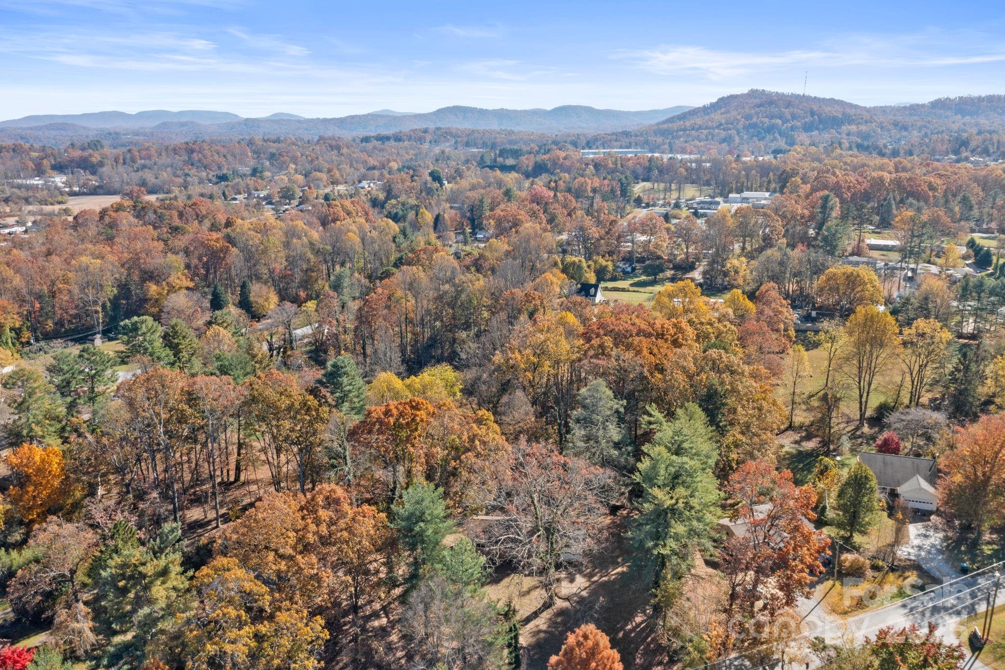 601 East Blue Ridge Road East Flat Rock, NC 28726 - Photo 26 of 48 an aerial view of residential houses with outdoor space and trees