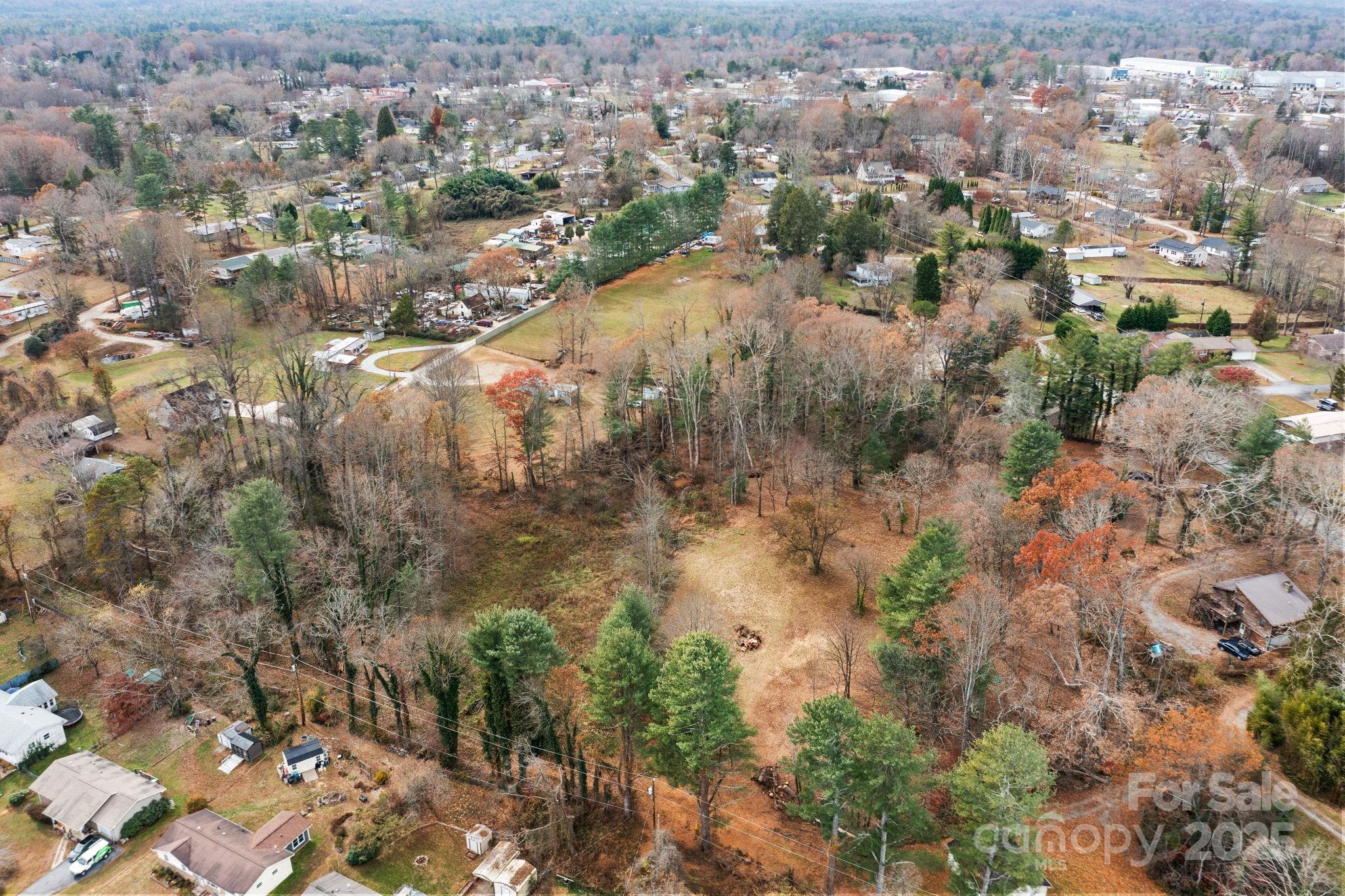 601 East Blue Ridge Road East Flat Rock, NC 28726 - Photo 33 of 48 an aerial view of residential houses with outdoor space and trees