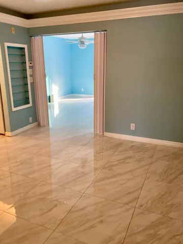 a view of an empty room