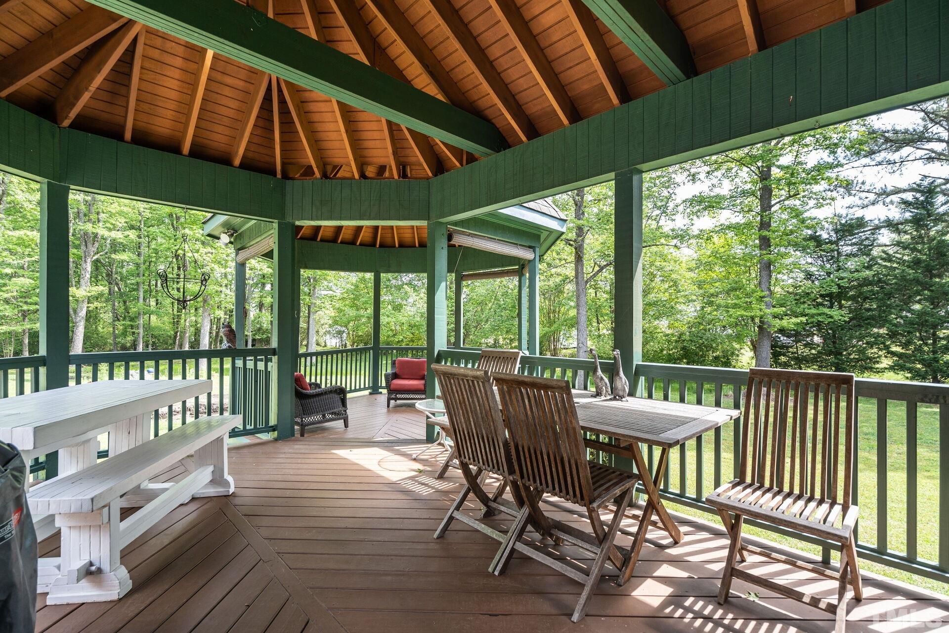 920 Wagstaff Road Fuquay-Varina, NC 27526 - Photo 30 of 58 a view of a patio on the deck