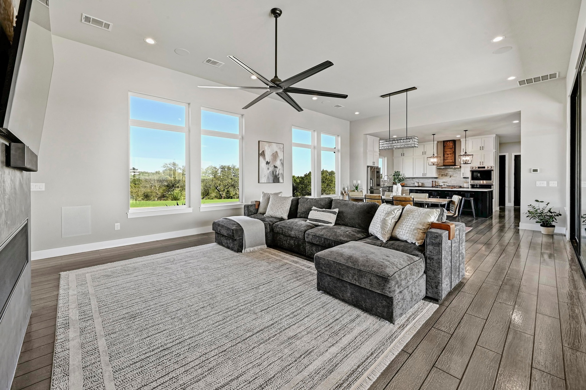 220 Eagle Ridge Burnet, TX 78611 - Photo 5 of 40 Built-in surround sound creates an immersive experience for entertaining or relaxing evenings at home.