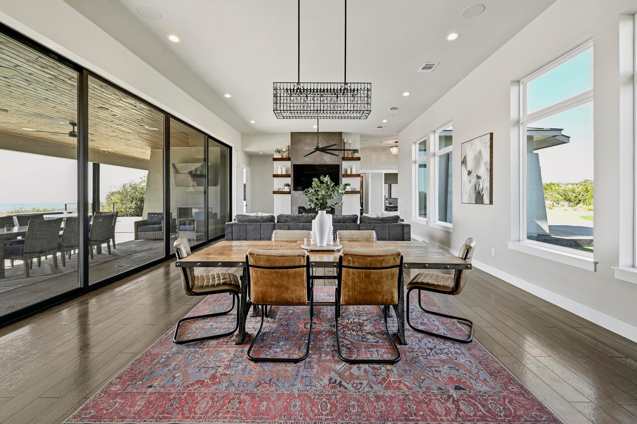 220 Eagle Ridge Burnet, TX 78611 - Photo 10 of 40 The dining area offers an elegant space for both intimate dinners and larger gatherings.