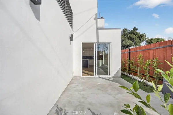 a view of outdoor space and front door