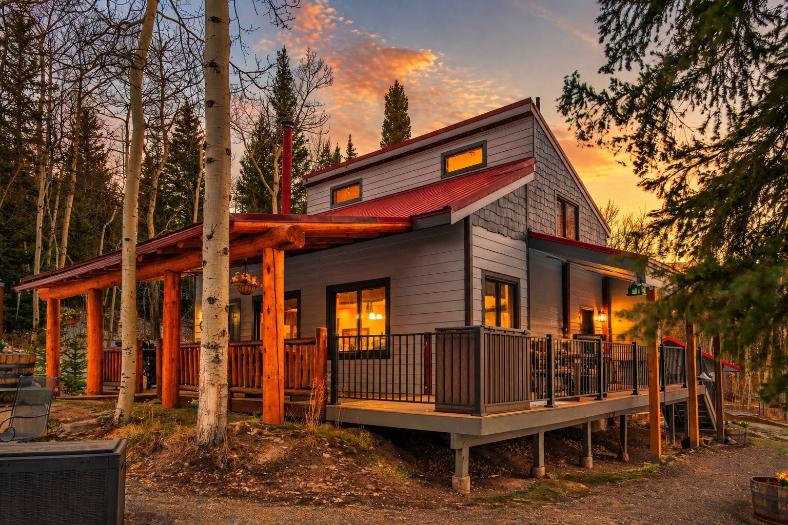 2150 Michigan Hill Road Jefferson, CO 80456 - Photo 1 of 50 a front view of a house with balcony