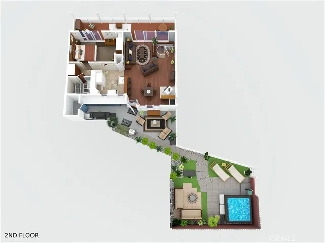 a view of a lake with mountain in the background