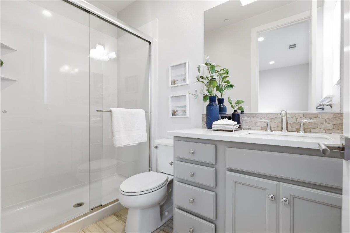 1910 Joshua Tree Circle Milpitas, CA 95035 - Photo 26 of 43 a bathroom with a sink toilet and shower