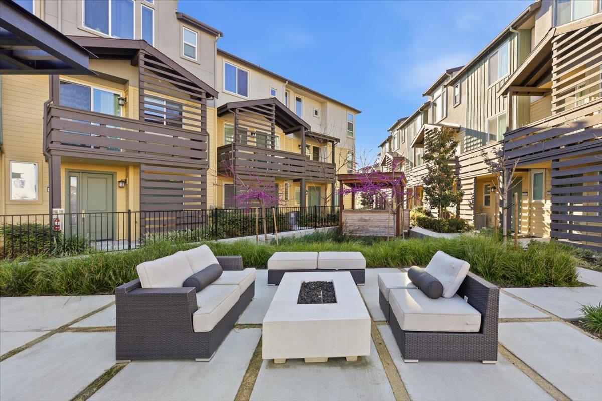 1910 Joshua Tree Circle Milpitas, CA 95035 - Photo 37 of 43 a view of a patio with couches chairs and a fire pit