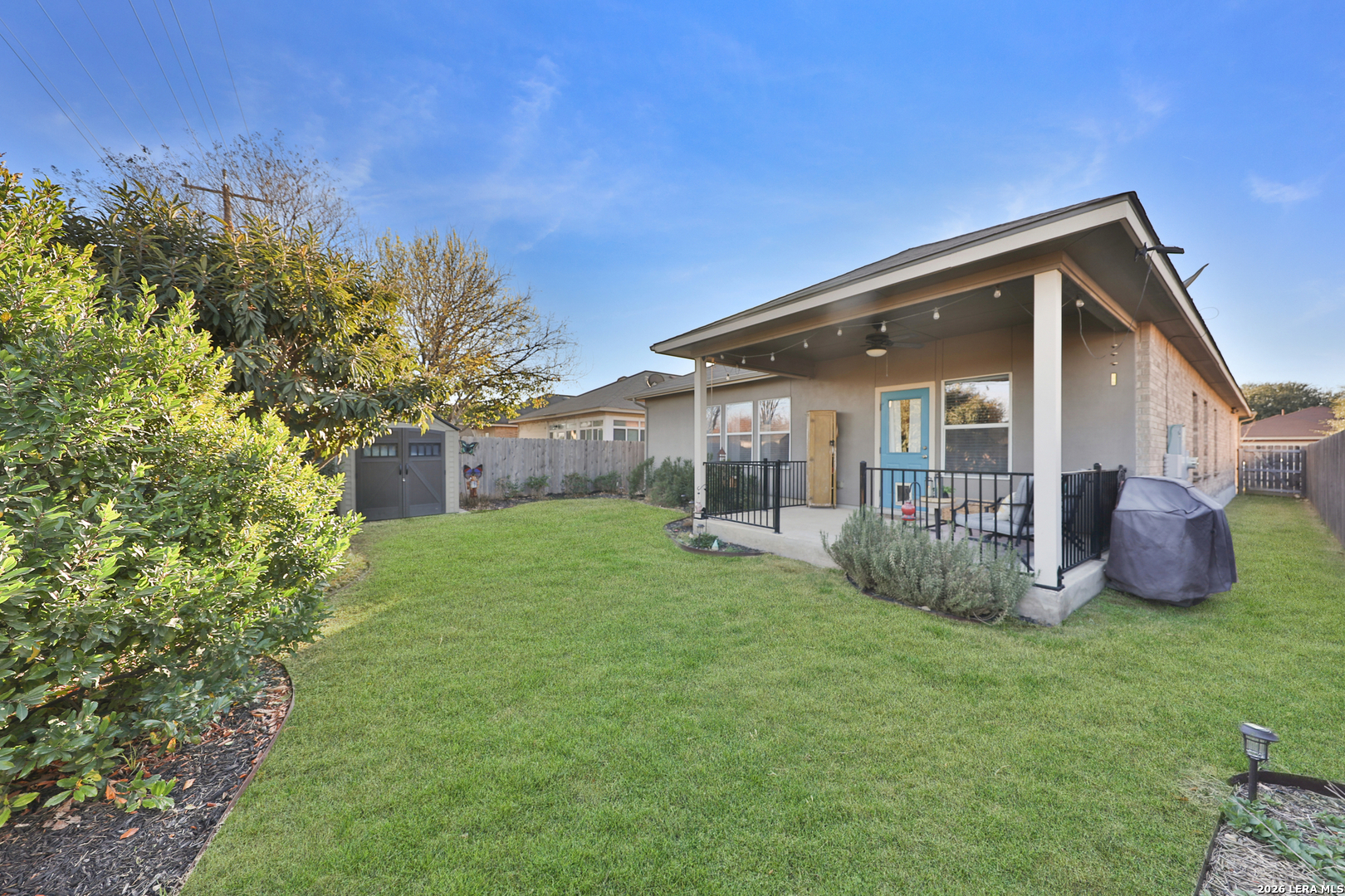 10414 Pecne Path Helotes, TX 78023 - Photo 39 of 42 a view of an house with backyard space and garden